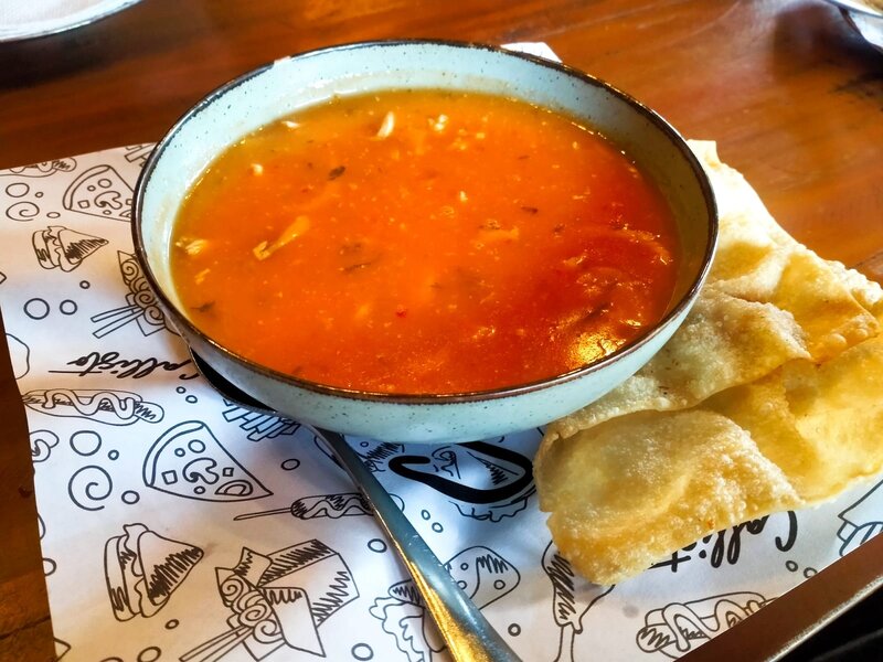 44. Thai Soup (1:1) & Wonthon (1 Pc) 