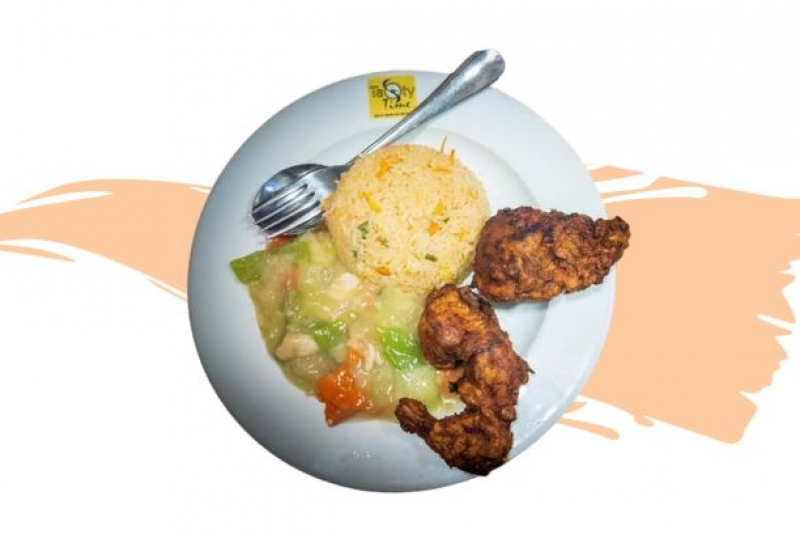 C12. Fried Rice+2 Pcs Chicken Fry+Vegetable 