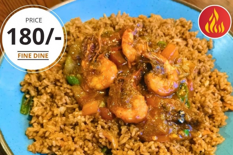Prawn Red Curry Rice Bowl 